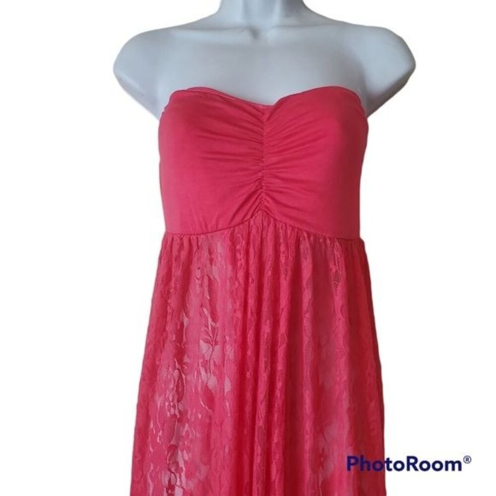 Pinkblush maternity maxi dress Pink Color Lace Open Photoshoot Size Large New - Picture 2 of 13